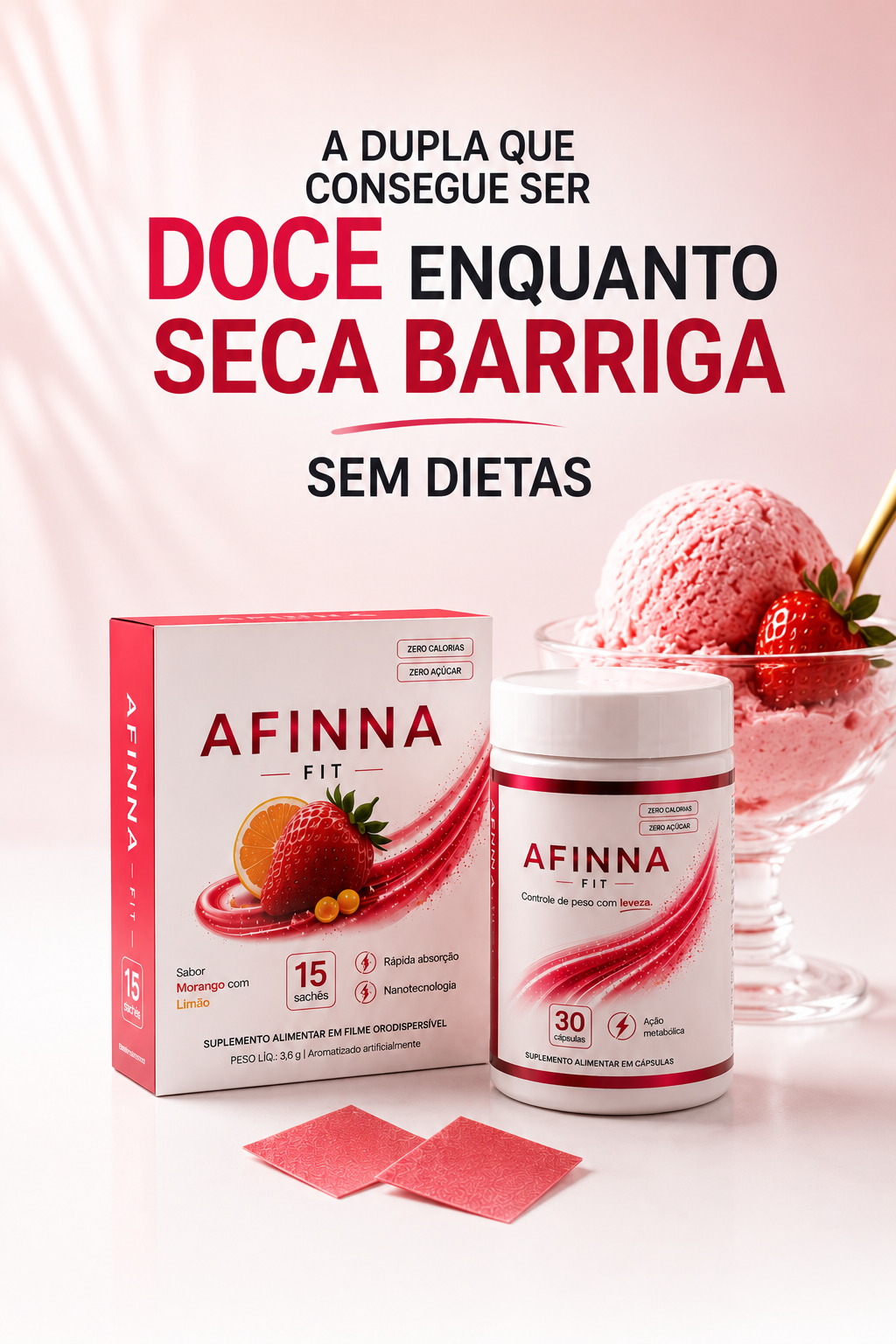 Afinna Fit — A dupla que seca barriga sem dietas